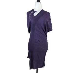 Sarah Pacini Asymmetrical Knitted Dress/top